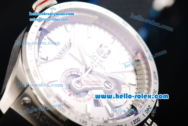 Tag Heuer Grand Carrera Calibre 36 Working Chronograph with White Dial - Click Image to Close